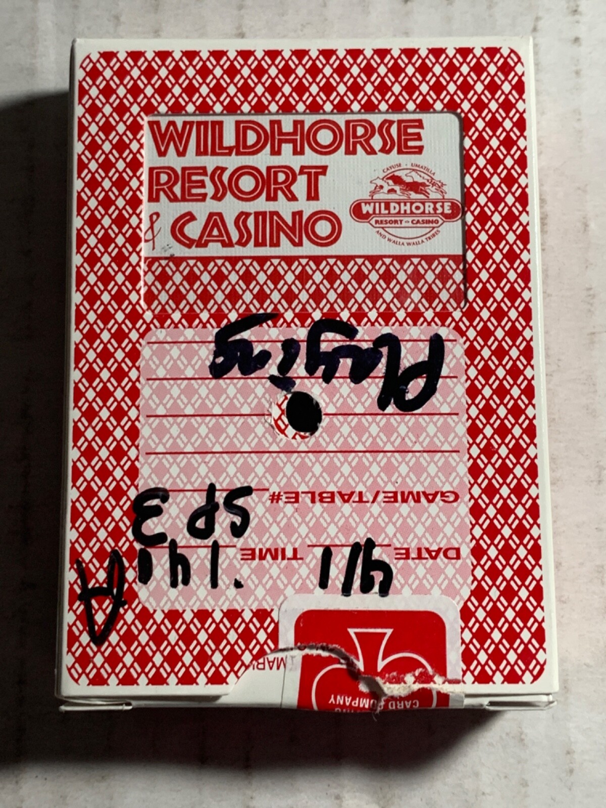 Wildhorse Casino Playing Cards Pendleton oregon | eBay