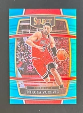 2021-22 Panini Select Basketball Nikola Vucevic /299 Aqua Prizm Concourse #92