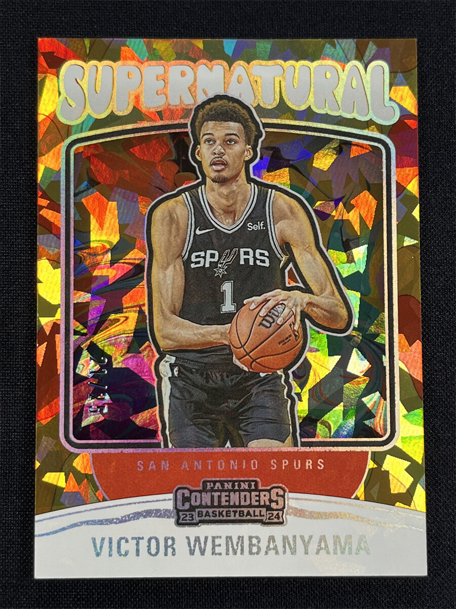 2023-24 Contenders Victor Wembanyama #1 Cracked Ice Supernatural RC /25