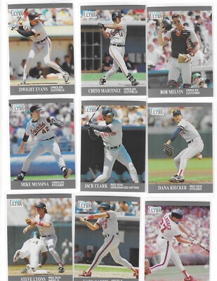 1991 Fleer Ultra Update U-CHOOSE Evans Melvin Mussina Gaetti Parker Whiten Davis