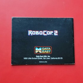 Nintendo NES RoboCop 2 Robo Game Box Manual Authentic Tested Action Platformer
