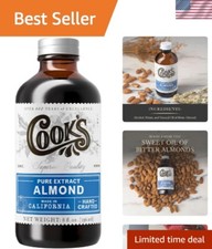 Allergen-Free Almond Flavoring Extract for Culinary Delights, 8 oz Bottle