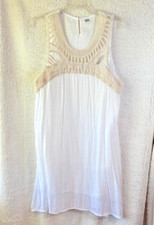 Darlin White Sleeveless Dress/Beach Coverup no tags see measurements Boho