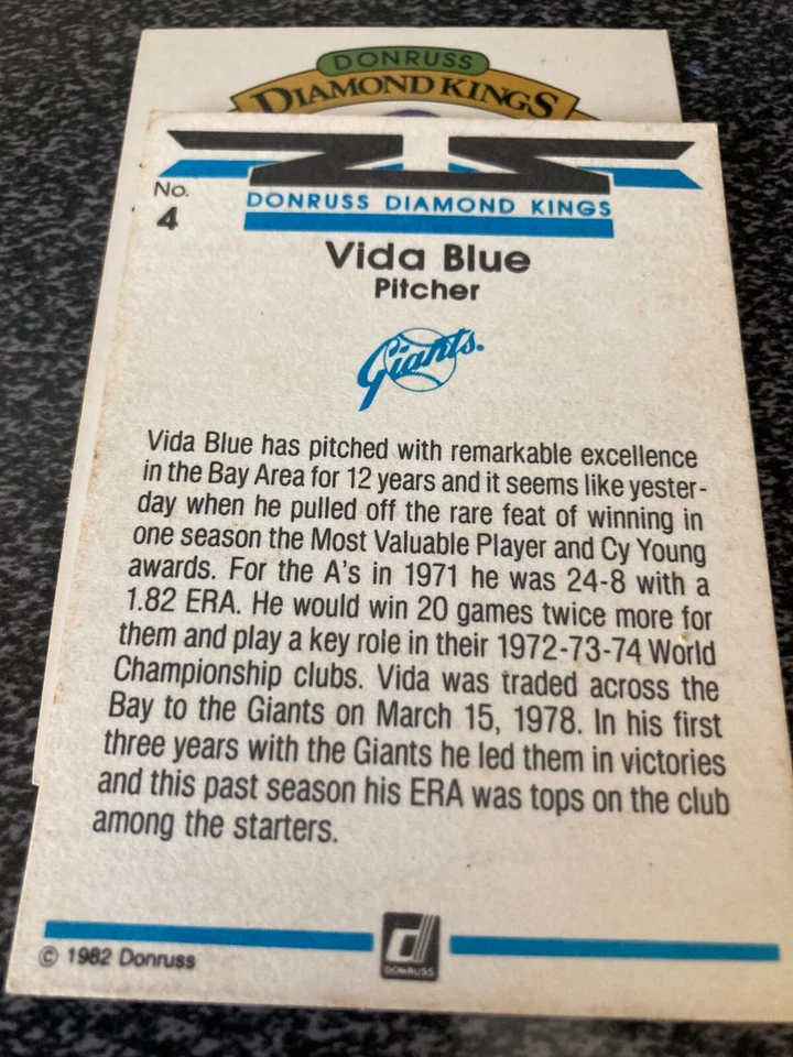 1982 DONRUSS BASEBALL BASE AND DIAMOND KINGS CARDS YOU PICK - Image 2 of 4