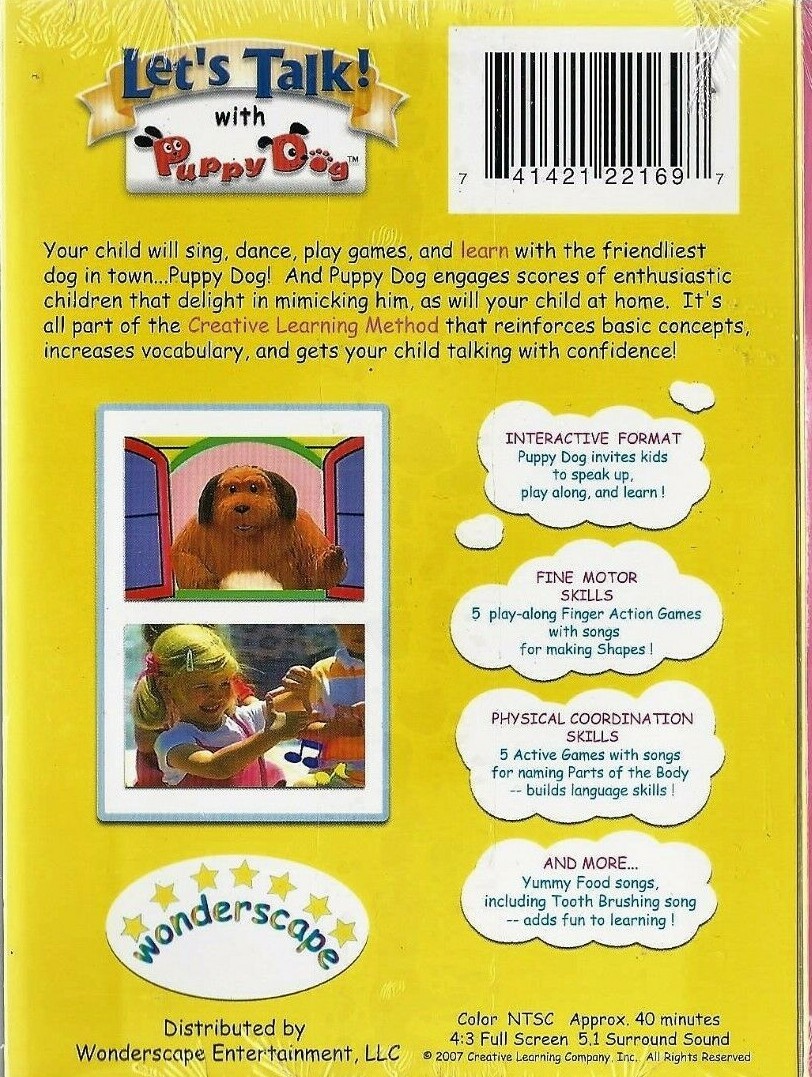 LET'S TALK WITH PUPPY ALL ABOUT SHAPES DVD 741421221697| eBay