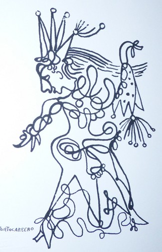 CUBAN HARLEQUIN DANCER #3 / RENE PORTOCARRERO Serigraph from Cuba Poster Gallery - Picture 2 of 4