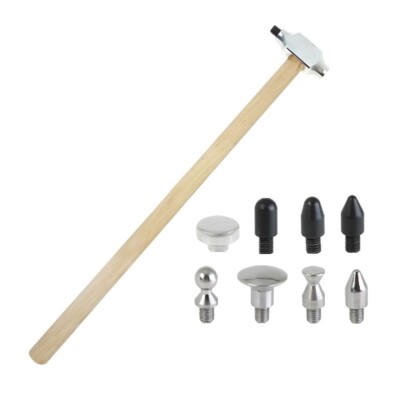 Pdr Tools Aluminiumhammer mit 3 Kunststoff- und 5 Stahlköpfen