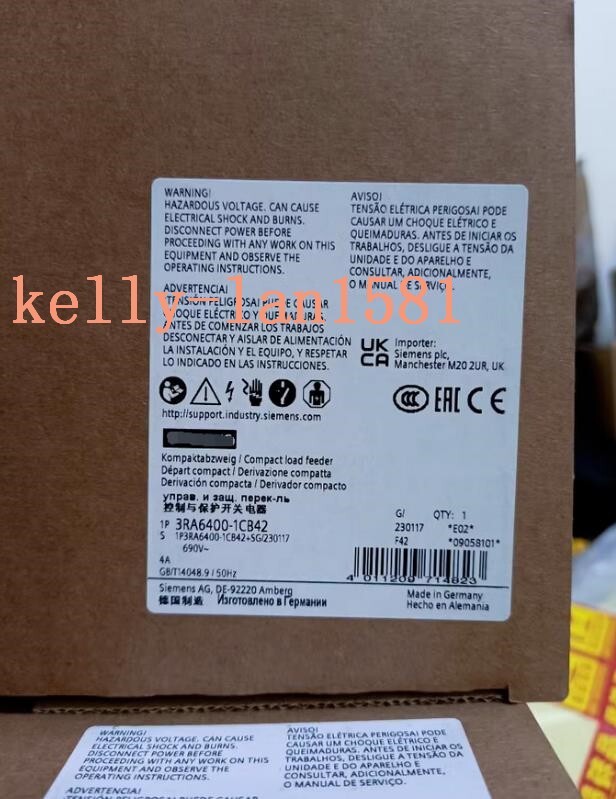 1pc for new 3RA6400-1CB42 (by Fedex or DHL )