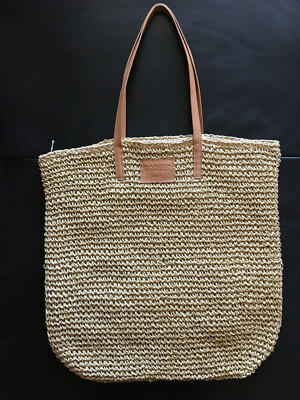 Rodier nachhaltige Papier Schultertasche Umhängetasche, Beige