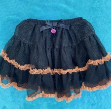 Hello Kitty Girl's Halloween Tutu Skirt Black/Orange Size 5T by Sanrio