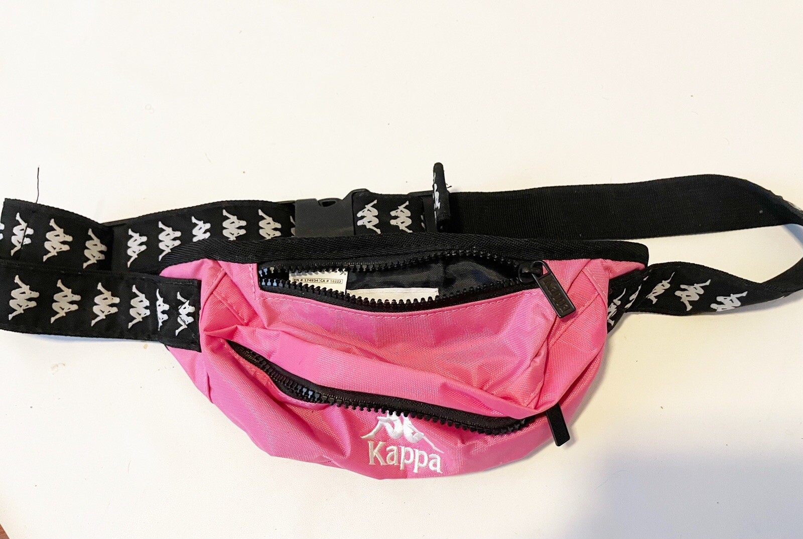 Kappa Neon Pink Fanny Pack Sling Bum Bag Small Bubblegum