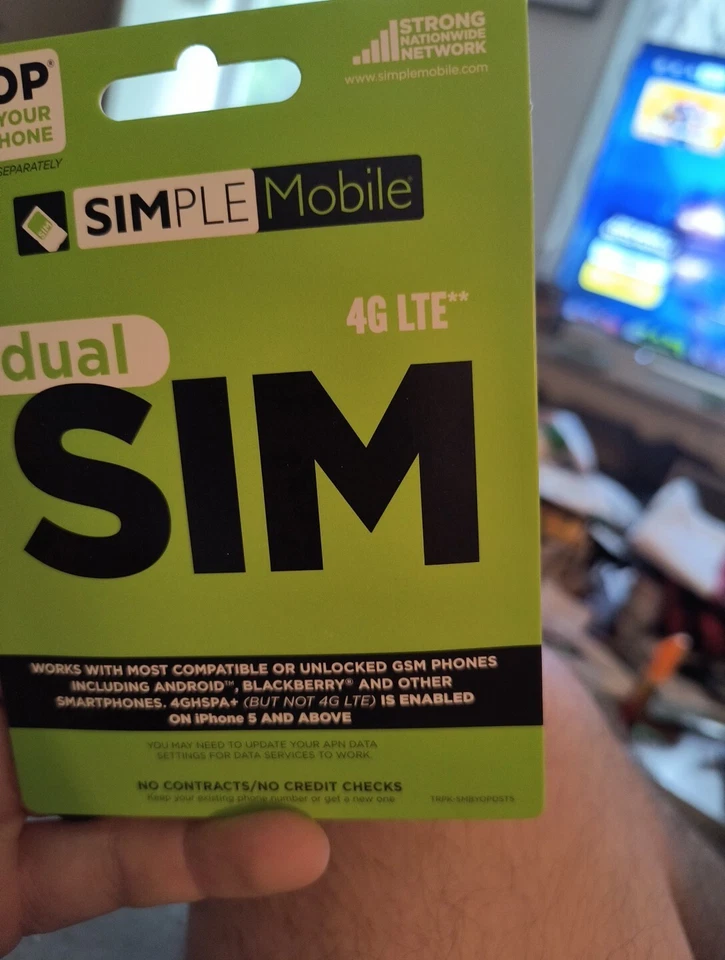 Simple Mobile BYOP SIM Card for Unlocked GSM Android & iPhone 5+ - Image 4 of 4