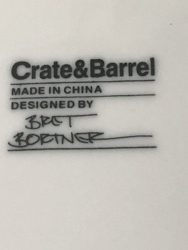 Crate & Barrel Bret Bortner Dinner Plates 11" White Set Of 4 Heavy EUC - Picture 4 of 11