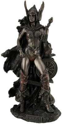 Cold Cast Bronze Frigga Norse Goddess Of Love Marriage And Destiny Statue Ebay