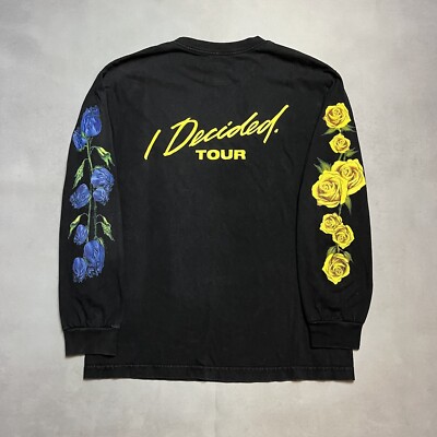Big Sean I Decided Tour Long Sleeve Rap Tee Shirt Flowers Medium