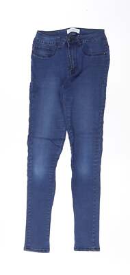 ICHI Damen Skinny Jeans blau Baumwollmischung Größe W25 L30