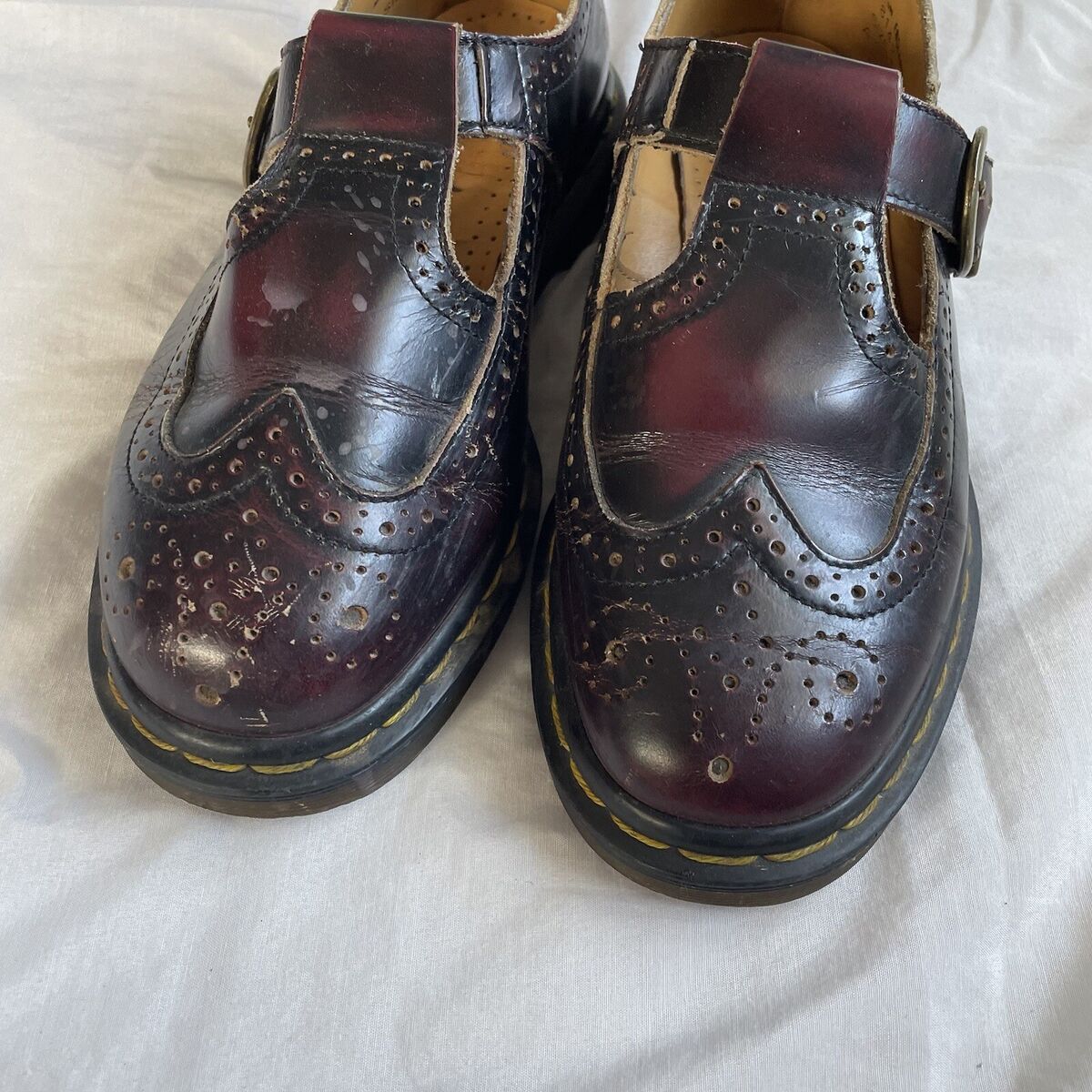 Dr. Martens MIE vintage cherry arcadia wingtip mary janes Dr. Martens MIE vintage cherry arcadia wingtip mary janes