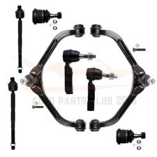8Pcs Front Upper Control Arm And Ball Joint Tie Rod Fits 2006-2007 Jeep Liberty