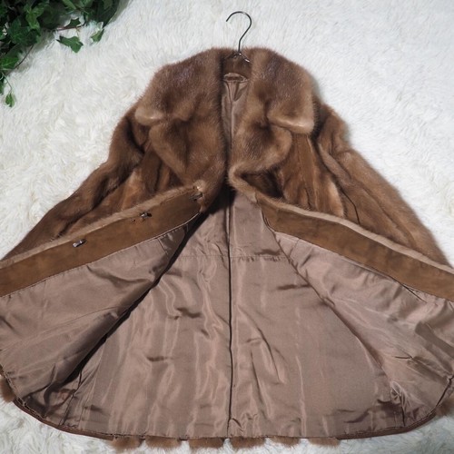 Saga Mink Demi Buff Fur Court Jacket - Luxurious Mink Fashion, Size L F/S - Picture 8 of 10