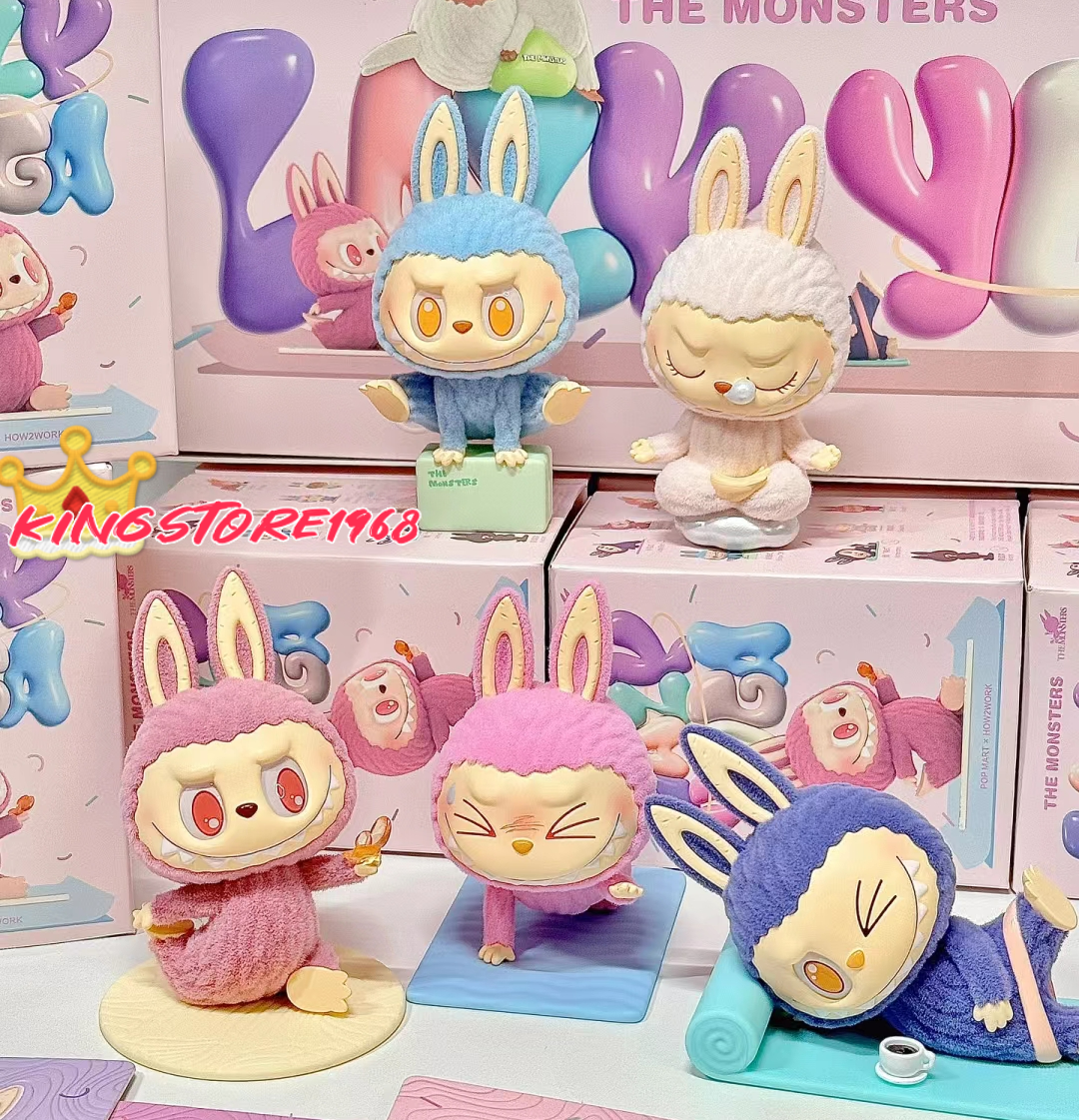 POP MART THE MONSTERS Lazy YOGA Series Confirmed Blind Box Figure 