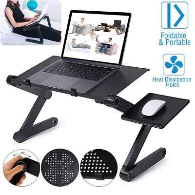 360° Adjustable Laptop Table Stand Lap Sofa Bed Tray Foldable PC Notebook Desk