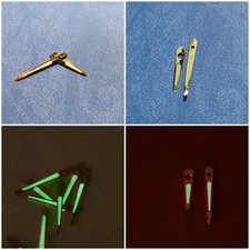 Genuine Factory NOS Accutron 214 Spaceview/Astro 218 Gold Rad/Trit Spear Hands