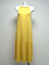 Ex M&S Yellow Summer SOFT Tiered Strappy Maxi Dress Sizes 8 10 12 14 16 18