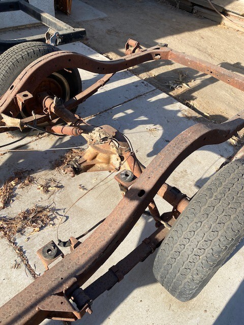 1955 1956 1957 Chevy NOMAD 210 150 frame chassis two, A One-piece