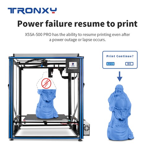 Drukarka 3D Tronxy X5SA Pro 2E / X5SA 400 Pro 2E / X5SA 500 Pro 2E Core XY DIY UE - Zdjęcie 72 z 81