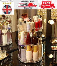 Rotating Makeup Organiser Large 360 Cosmetic Storage Box Perfume Display Stand
