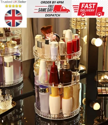 Rotierender Make-up Organizer groß 360 Kosmetik Aufbewahrungsbox Parfüm Display Ständer