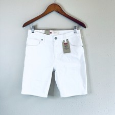 Levi s 511 Boys Slim Jean Shorts White Size 16 28W NEW