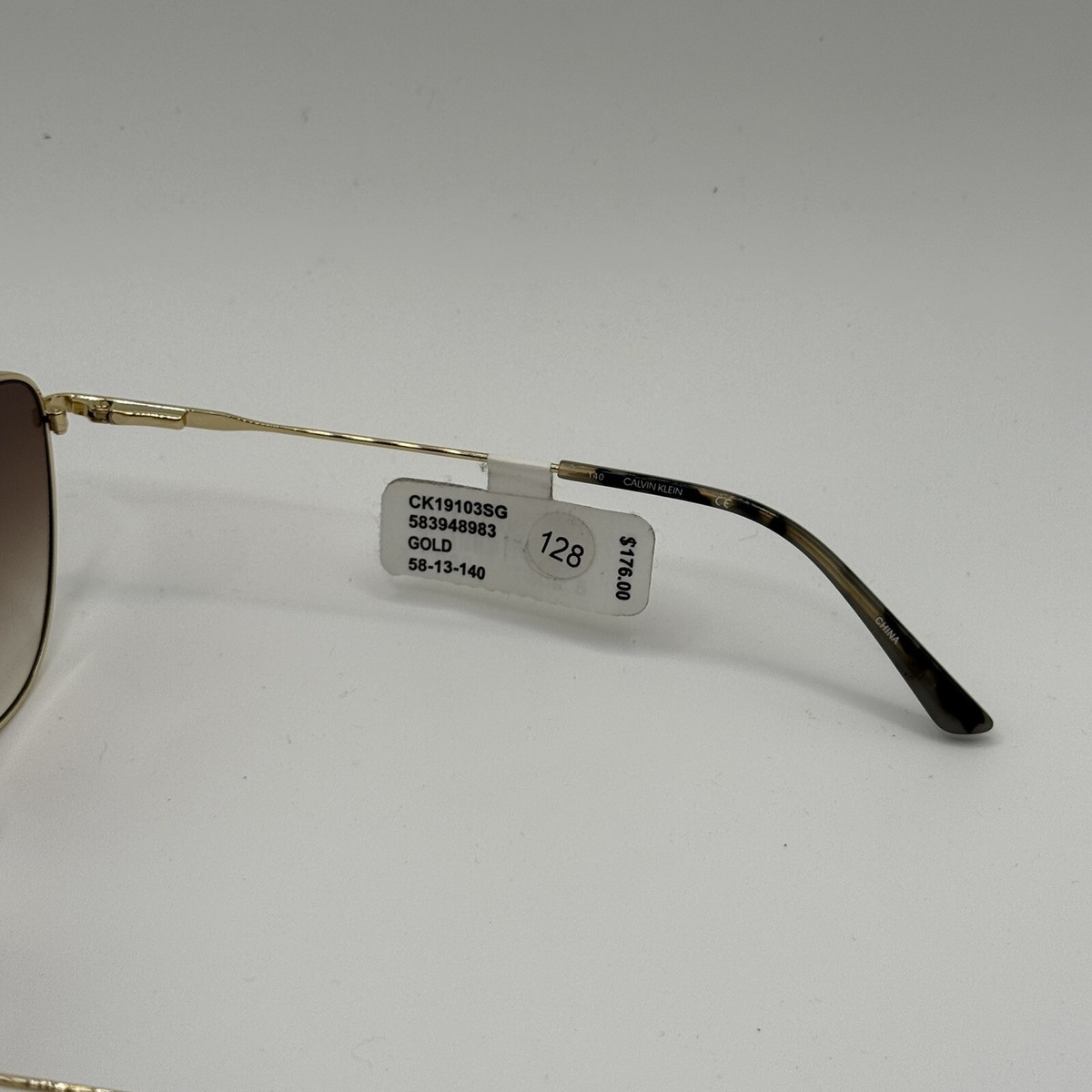 Calvin Klein CK19103SG Gold Aviator Pilot Glasses Women display picture 1
