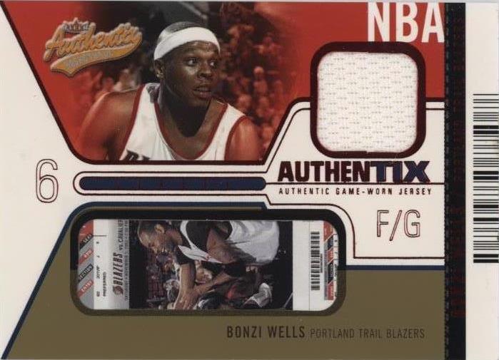 2003-04 Fleer Authentix - Bonzi Wells #JA-BW - 1 of 2
