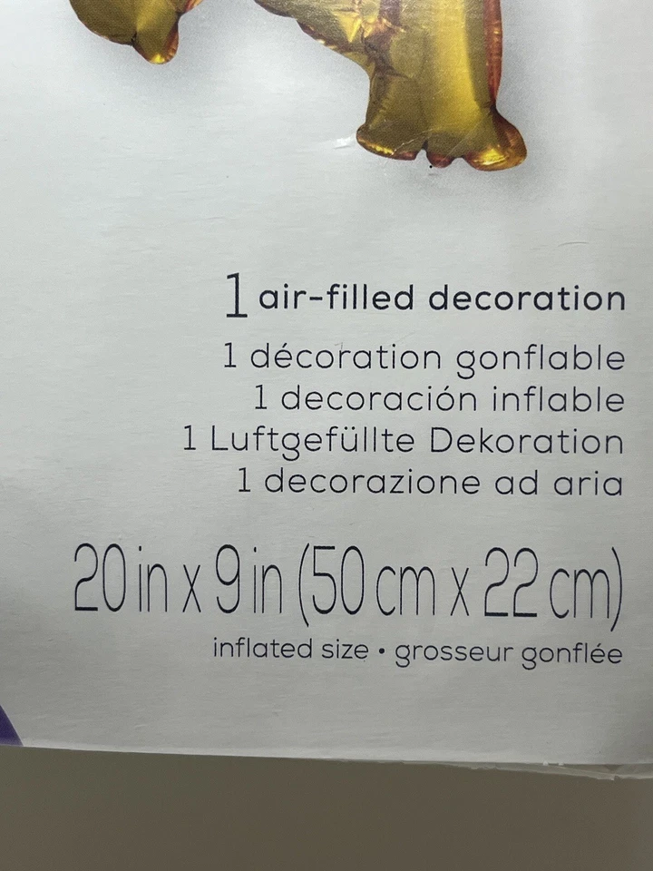 Anagram Word It’s A Gold Shower Foil Decorative Balloon Party 20”x9” - Image 3 of 4