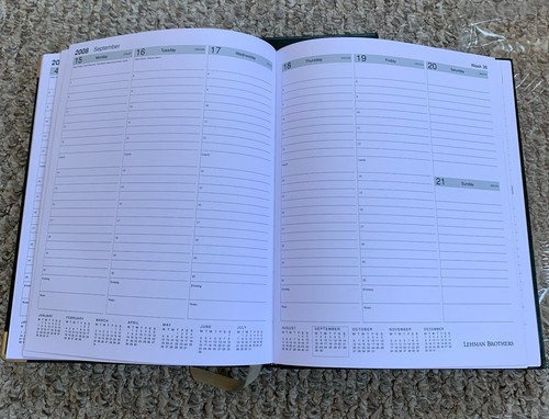 NEW Lehman Brothers 2008 Notebook - Picture 16 of 18