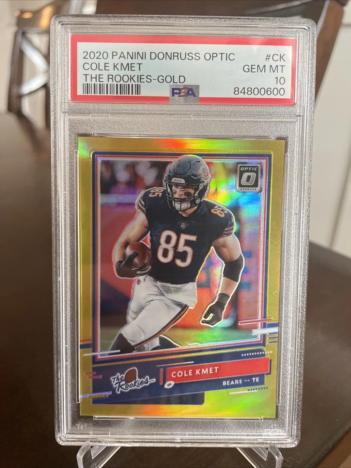 Cole Kmet Panini Donruss Optic the Rookies #CK Gold