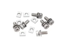 6-Pack Motorcycle Battery Terminal M6 x16mm Square Nut Kit Stainless Steel 304