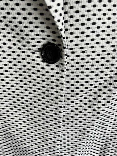 Kasper Group Le Suit White Pattern One Button Lined Dress Coat Size 18 Polyester - Picture 4 of 8