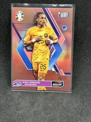 2023 Topps Finest - Xavi Simons  National Debut RC #50 Fuschia Refractor /75