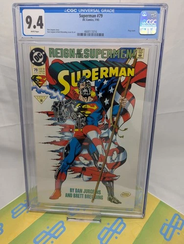 SUPERMAN #79 CGC-Grade 9.4 [1993] Reign of the Supermen, Cyborg Superman