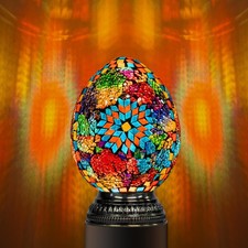 Marrakech Turkish Moroccan Table Lamp Handmade Mosaic Glass Stained Glass Lamp