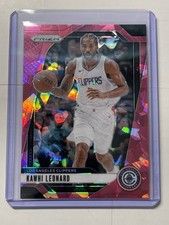 2024-25 Panini Prizm #189 Kawhi Leonard Prizms Pink Ice