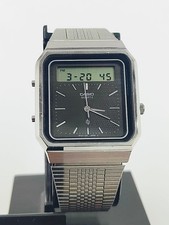 Vintage 1983 CASIO AT-550 Janus Ana-Digi Touch Calculator Working Japan