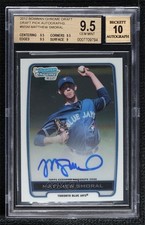2012 Bowman Draft Chrome Picks Matt Smoral Matthew BGS 9.5 GEM MINT Auto 0s3