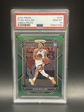 2022 Panini Green Prizm Ryan Rollins Warriors Rookie + PSA 10 + POP 2!
