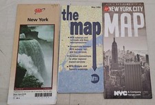 Lot of 3 New York Maps 1990s Subway MTA City ...