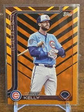 2025 Topps Update #US156 Carson Kelly Holiday Orange/Black Chicago Cubs