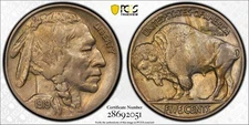 1919 5C PCGS AU58 CAC Buffalo Nickel 2 Feathers 28692051