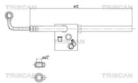 Triscan Hydraulikschlauch, Lenkung KüHlrohr, Lenkgetriebenach